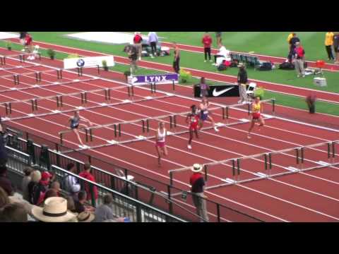 Womens Heptathlon 100m hurdles Heat 4 2011 USA Junior T&F Champs June 23, 2011