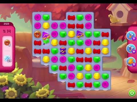 HomeScapes Level 2123 no boosters (22 moves)