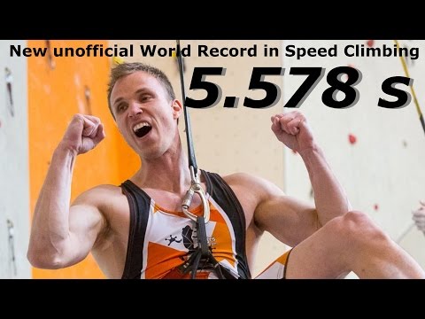 NEW Unofficial World Record in Speed Climbing - 5.578 seconds! SCBC 2015