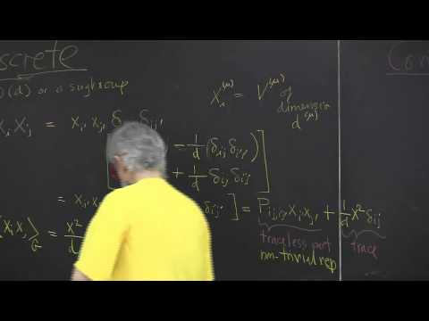 ChaosBook.org chapter Continuous symmetry factorization - The Great Orthonormality Theorem