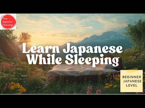 Learn Japanese While Sleeping 8hrs | For Beginners!