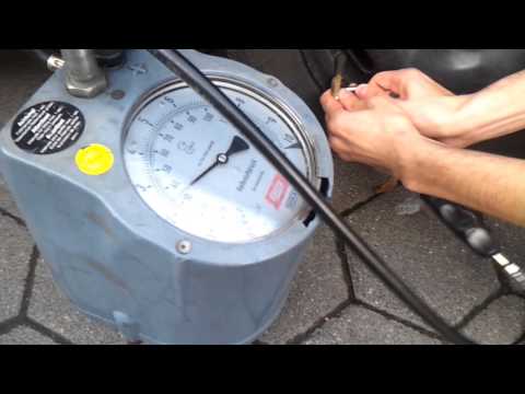 Fahrtipps Luft prüfen mit blödem Gerät