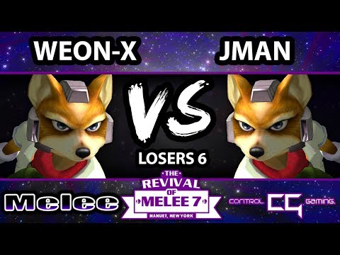 Revival of Melee 7 - Weon-X (Fox) Vs. Jman (Fox) - Losers Bracket