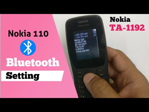 Nokia 110 Bluetooth Settings - Nokia TA-1192 Bluetooth Settings