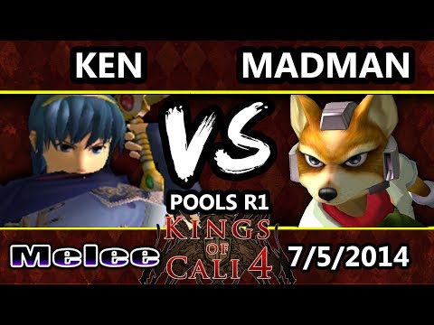 Kings of Cali 4 - Ken (Marth) Vs. Madman (Fox) - Pools Round 1