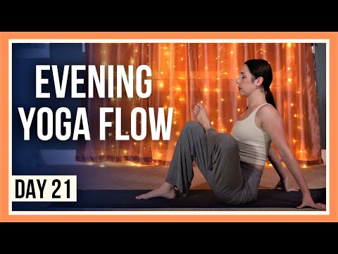 15 min Evening Yoga – Day #21 (YOGA FOR HIPS & LOWER BACK)