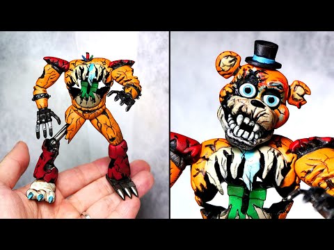 Making Broken Glamrock Freddy Sculptures Timelapse Fnaf Security Breach Ruin DLC