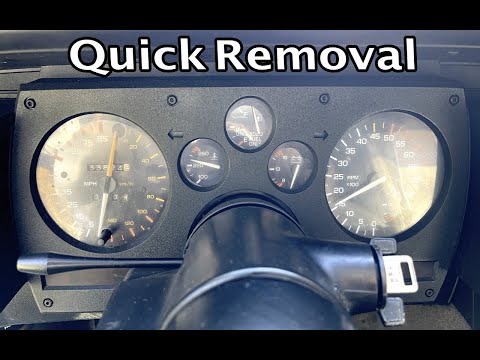 How to remove an Instrument Cluster From A Third Gen Camaro, Chevy Camaro Instrument Cluster Removal