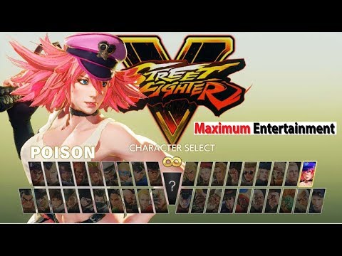 Street Fighter 5 arcade edition all mode characters selection screen 2019