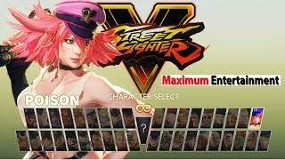 Street Fighter 5 arcade edition all mode characters selection screen 2019