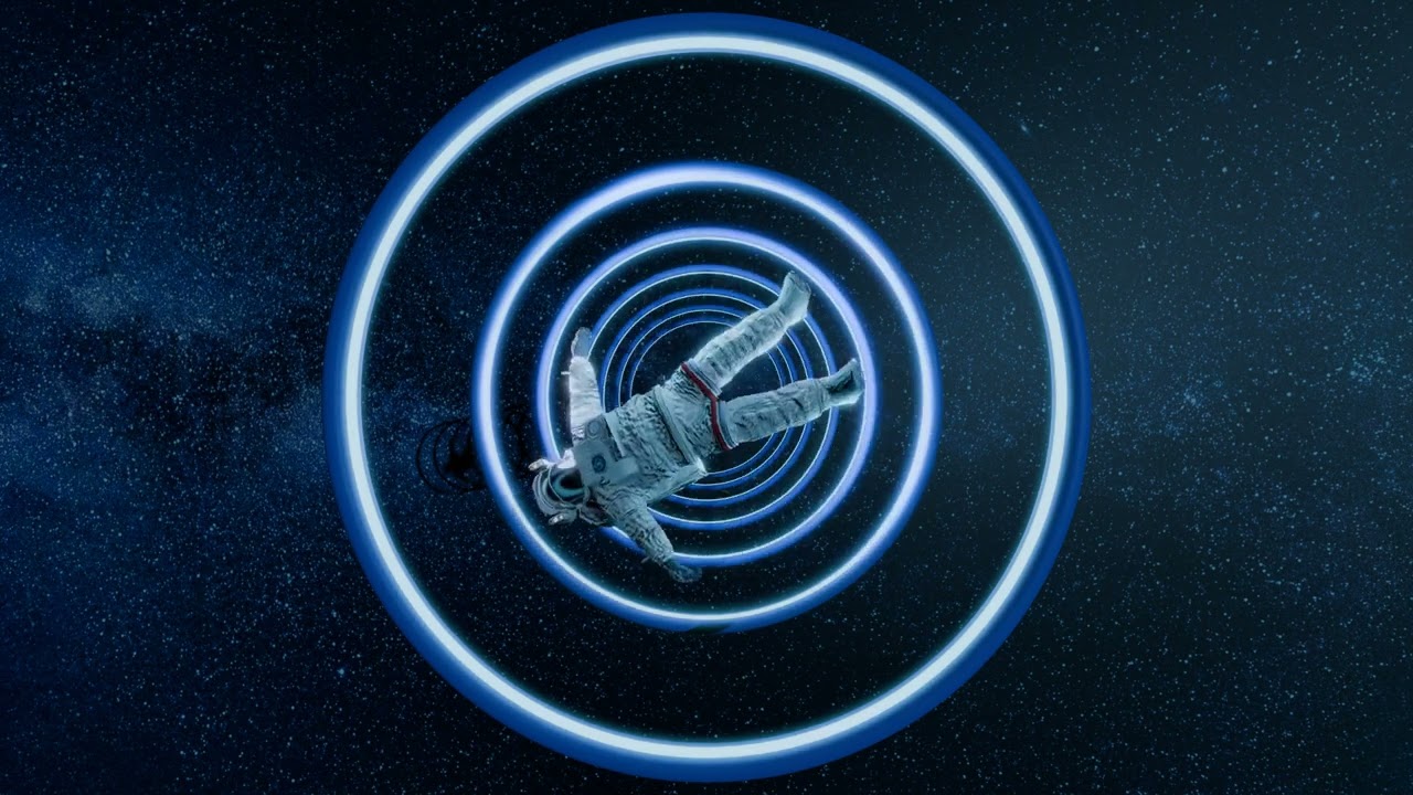 Astronaut Spinning in Space Animation 3D Model