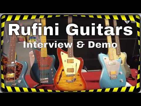 Rufini Guitars, luthier interview Matteo Rufini at the Guitar Show Padova and demo