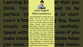 Learn English With Confidence || Fluently English || Learn English || Listen And Practice