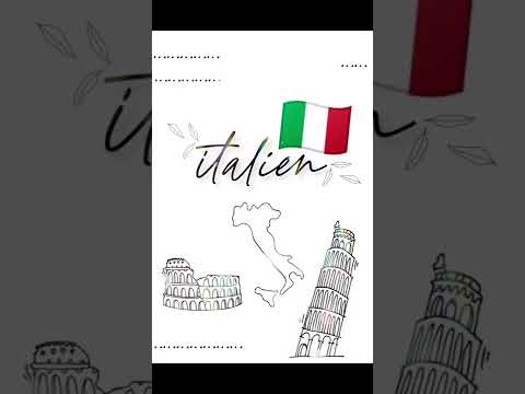 TUTO PAGE DE GARDE AESTHETIC : ITALIEN : BACK TO SCHOOL 🇮🇹