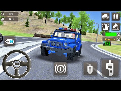 Police Car Stunt Driver: Police Drift Simulator - Blue Jeep 4x4 Driving Android GamePlay#6