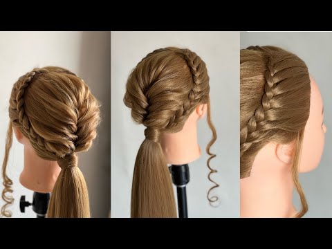 Mermaid ponytail with front hairstyle #hairstyle...