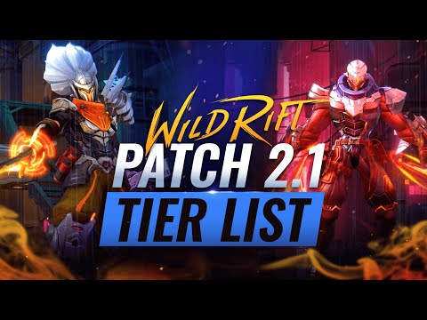 BEST Champions TIER List -  Patch 2.1 Wild Rift (LoL Mobile)