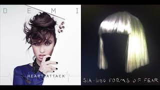 Demi Lovato vs. Sia - Chandelier’s Heart Attack (Mashup)