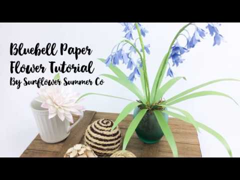 Bluebell Paper Flower Tutorial