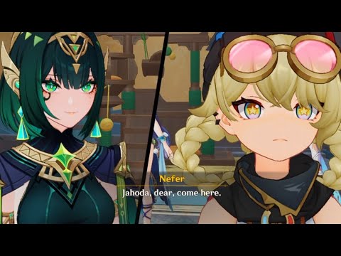First Time Meeting Nefer & Jahoda | Song of the Welkin Moon: Act 1 | Genshin Impact Version Luna 1