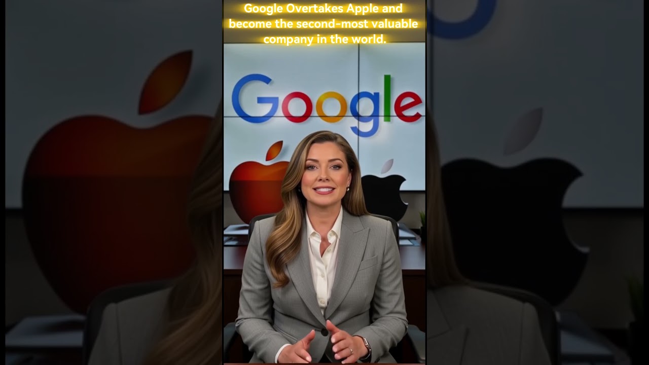 Google Overtakes Apple and become the second-most valuable company in the world.