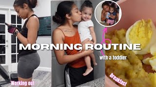 TEEN MOM MORNING ROUTINE WITH A TODDLER * First time mommy *  FT. TCTEC