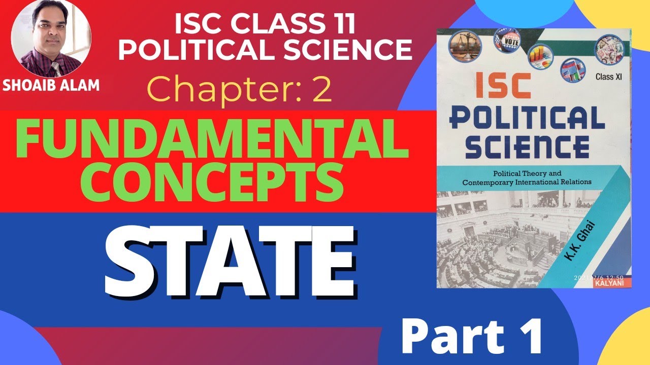 What is State? || FUNDAMENTAL CONCEPTS||CHAPTER 2|| ISC CLASS 11 POLITICAL SCIENCE || By Shoaib Alam