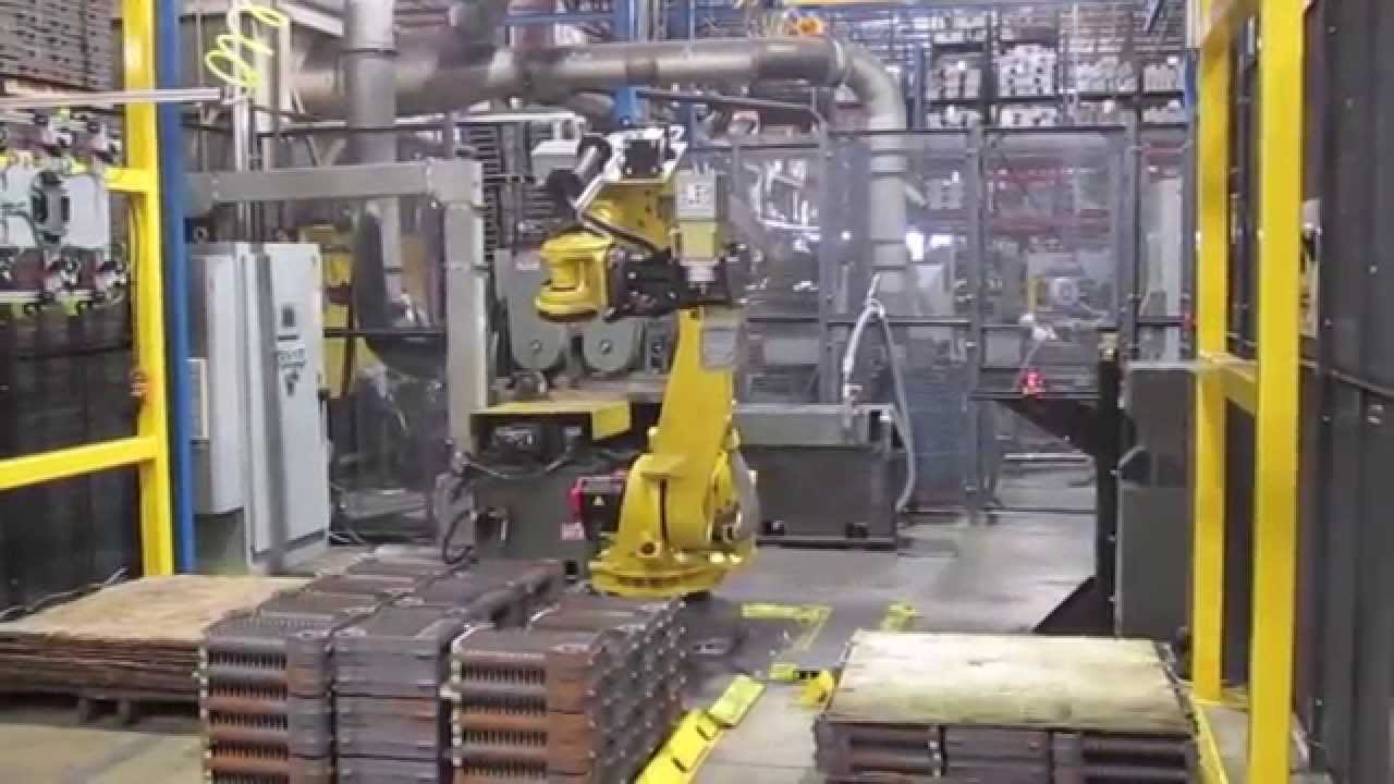 3-D Vision Guided Robot for Boring Mill Load and Unload