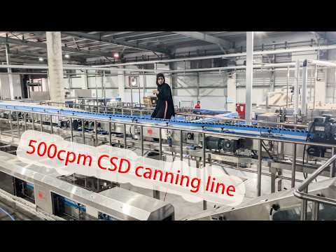 500CPM Carbonated Drink Production Machine CSD Canning line