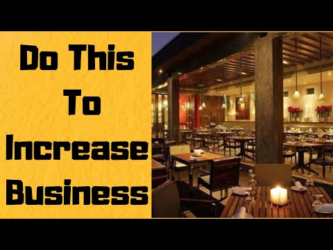 Ideas to increase sales of a restaurant