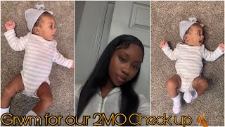Come with us to our 2mo check up +vlog/Grwm