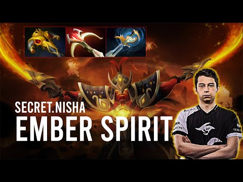 SECRET.NISHA EMBER SPIRIT| EMBER SPIRIT NEW META GAMEPLAY| DOTA 2 7.30b |