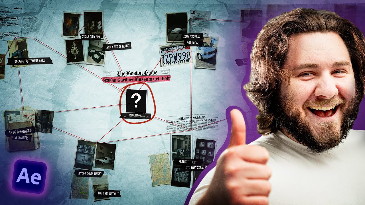 Tell a story with an Evidence Board like Johnny Harris [After Effects Tutorial]