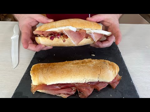 Panino italiano, con Radicchio, Speck e Brie
