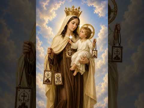 SANTA VIRGEN CARMEN Oración de agradecimiento y pedir favor #virgenmaria #divinoniñojesús #fe