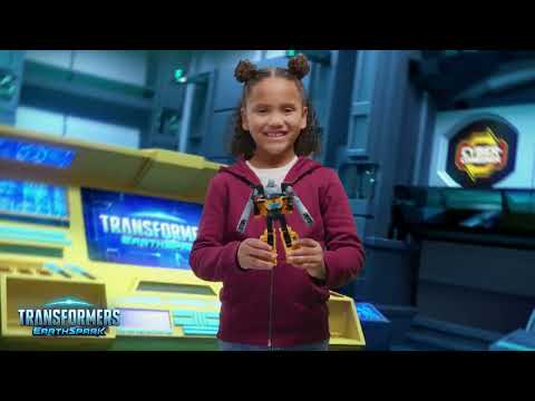 Transformers EarthSpark Cyber-Combiner Bumblebee ir Mo Malto veiksmo figūrėlės video