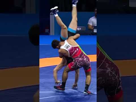 What an amazing throw from Olympic champ Saeid ESMAEILI ????????????????Watch it from every angle ????