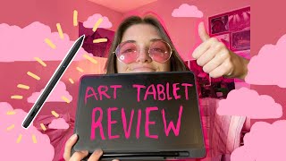 Reviewing the UT2 Digital Drawing Tablet!☁️unboxing and demoing MY FIRST ART TABLET !!