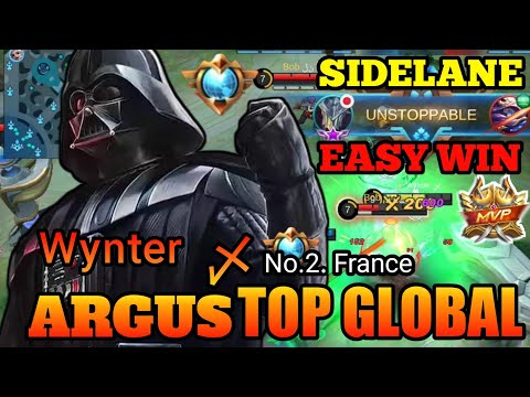 EasyWin Argus Top Global by ᵂʸⁿᵗᵉʳ 〆 Gameplay [ SideLane ] - MLBB