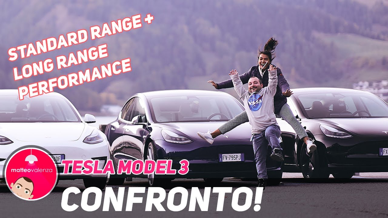 Tesla Model 3, le differenze tra Standard Range Plus, Long Range e Performance