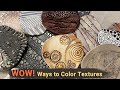 How to COLOR AIR DRY CLAY TEXTURES | Simple, easy, and effective