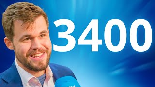 מגנוס קרלסן בדרך למד כושר היסטורי 3400!!!!