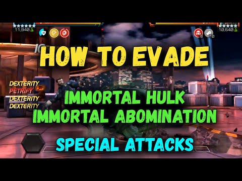 How to Evade Immortal Hulk & Immortal Abomination Special Attacks - Marvel Contest of Champions