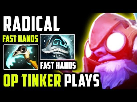 Radical OP Plays Destroyed Enemy Super Fast Hands Tinker Dota 2