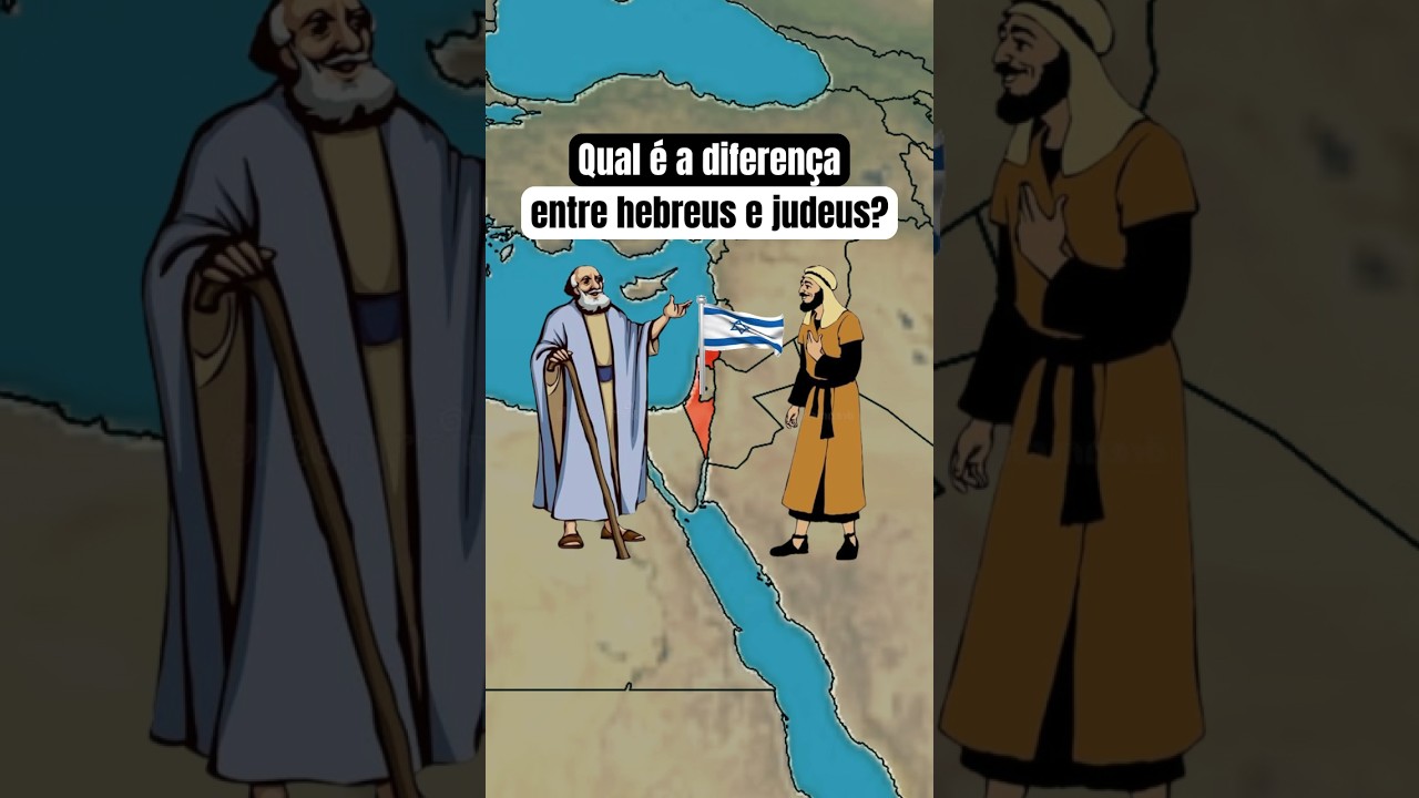 Qual é a diferença entre hebreus e judeus? #historia #hebreu #judeu #orientemedio #israel