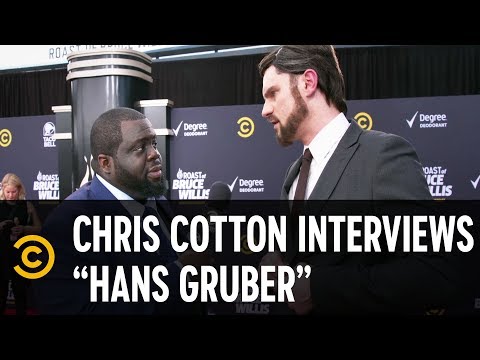 Chris Cotton Interviews Hans Gruber (a.k.a. Flula Borg) - Roast of Bruce Willis