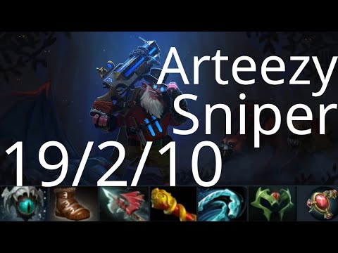 Arteezy Sniper vs SumaiL- Troll Warlord - ez stuns - dota2