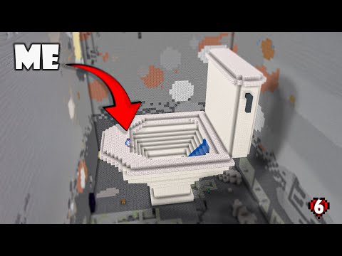 I built a giant toilet in Minecraft Hardcore......for no reason