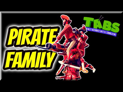 Family! Pirate Crews on Pirate Queen vs Every Unit(Part2/2) - TABS Original Mods