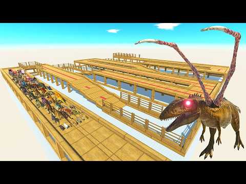 ESCAPE FROM ALIEN CARCHARODONTOSAURUS - Animal Revolt Battle Simulator ARBS